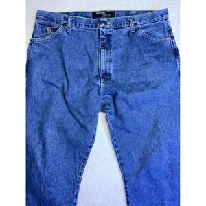 Wrangler George Strait Collection Mens Blue Denim Jeans 40x30 13MGSHD Med Wash